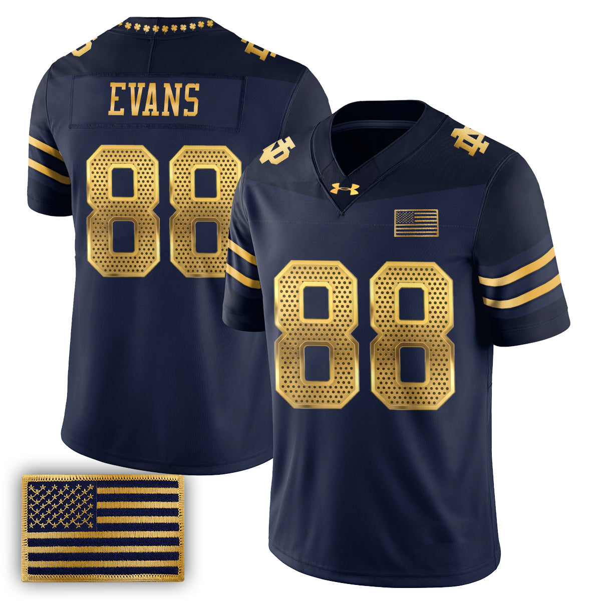 Notre Dame Fighting Irish 2026 Shamrock Series Football Vapor Jersey - Stitched