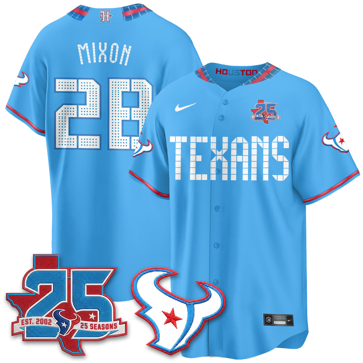 HOU 2026 Rivalries Baseball Vapor Jersey - Stitched