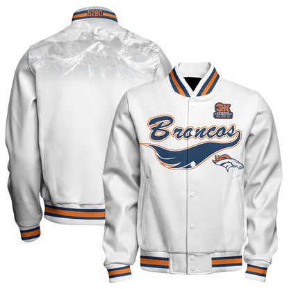 Denver Broncos Fangear Edition Baseball Jacket - Printed