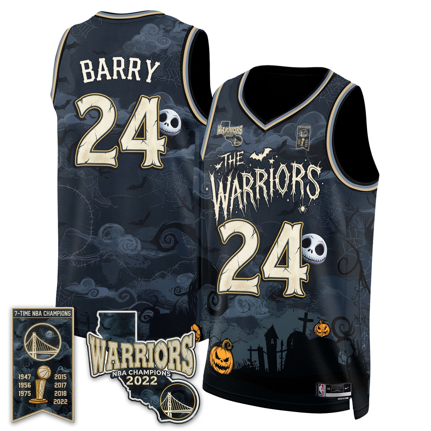 GSW Nightmare Halloween 2026 Edition Vapor Jersey - Printed