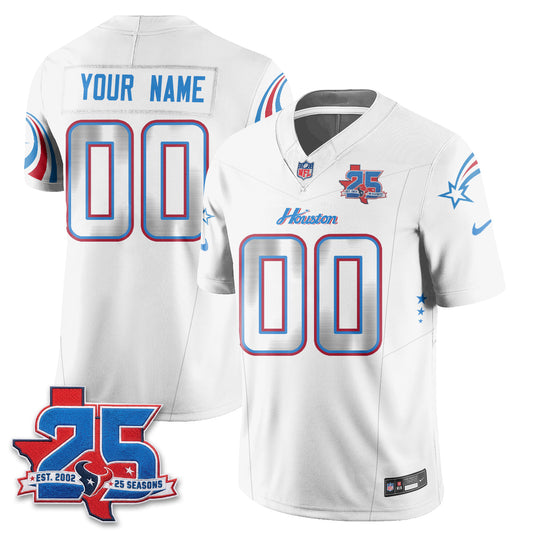 HOU Fan Gear Edition Vapor Custom Jersey (2) - Stitched