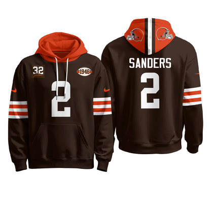 CLE 1946 Anniversary Patch Fleece Hoodie - Printed