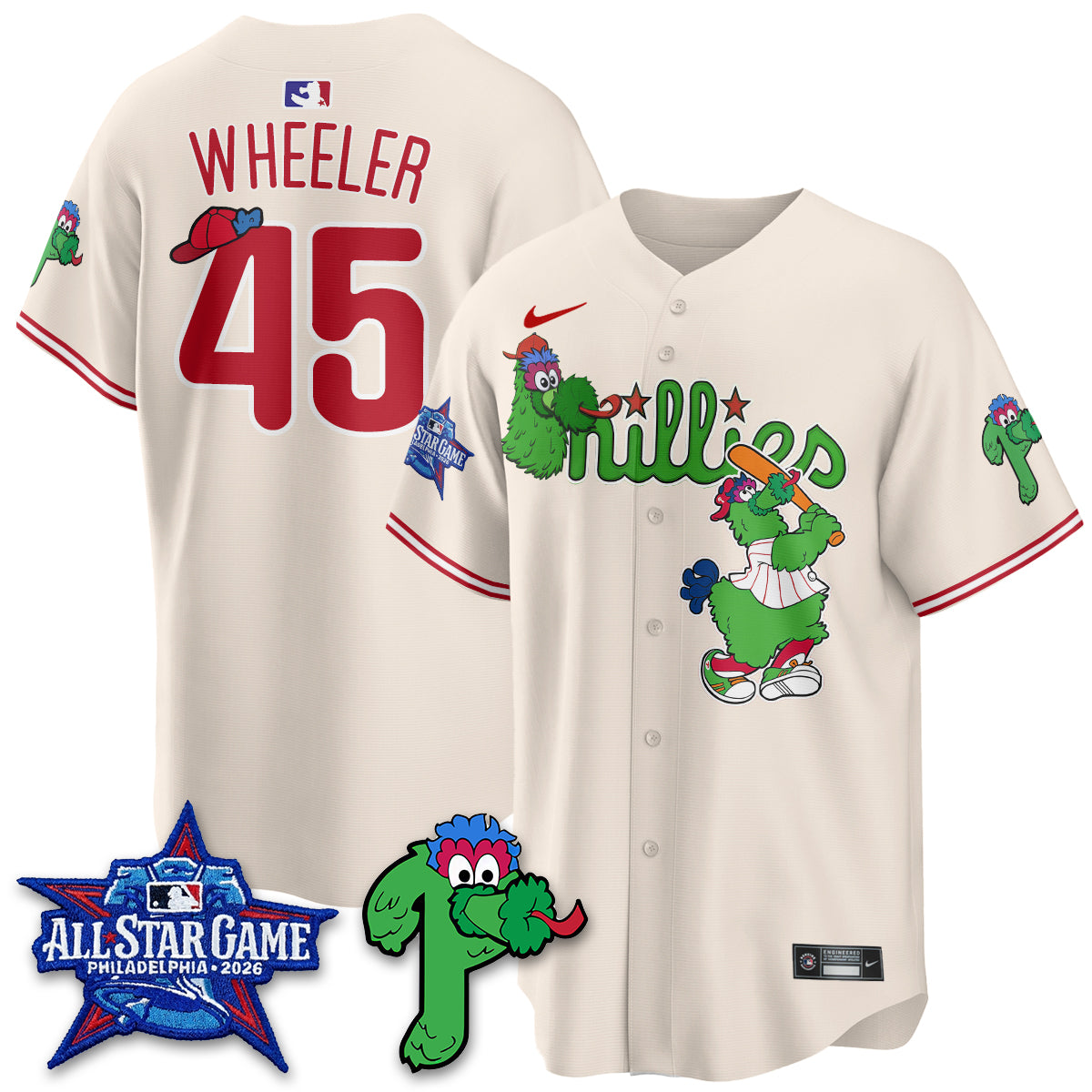 Philadelphia Phillies Phanatic Vapor Limited Jersey - Stitched