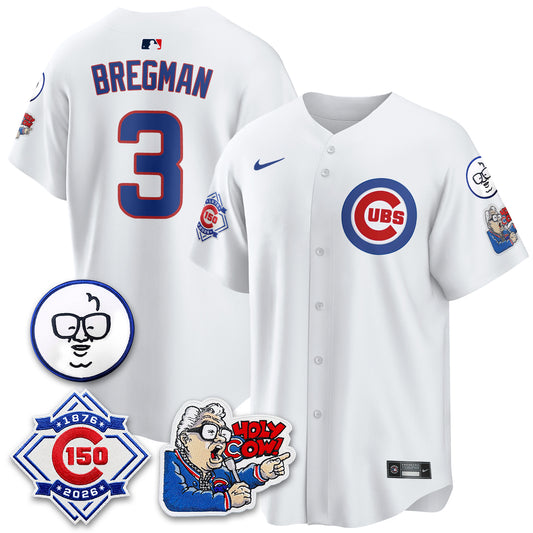 CHC 150th Anniversary Harry Caray Holy Cow Vapor Premier Limited Jersey - All Stitched V2