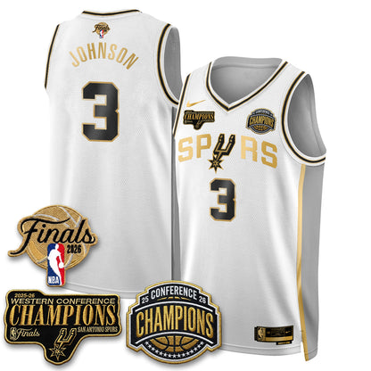SAS 2026 NBA Western Conference Champions Vapor Special Edition Jersey - Stitched