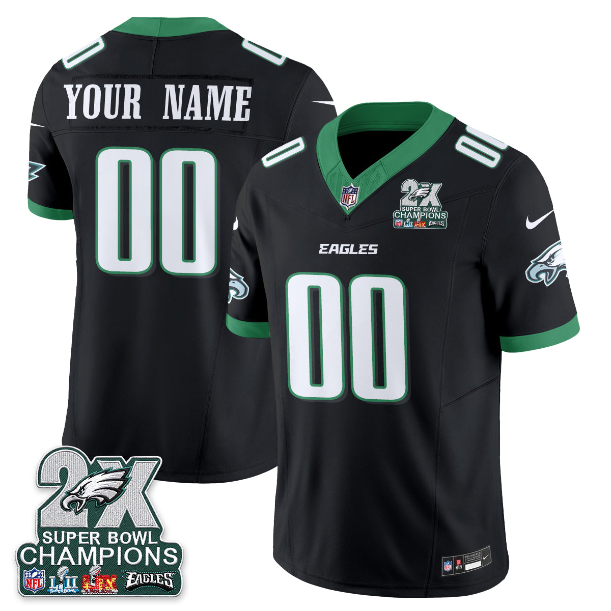 PHI Fan Gear Vapor Custom Jersey V3- Stitched