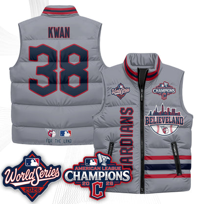 CLE 2026 AL Champions Puffer Vest - Printed