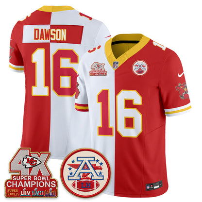 Kansas City Chiefs Throwback Split Vapor Jersey - Stitched