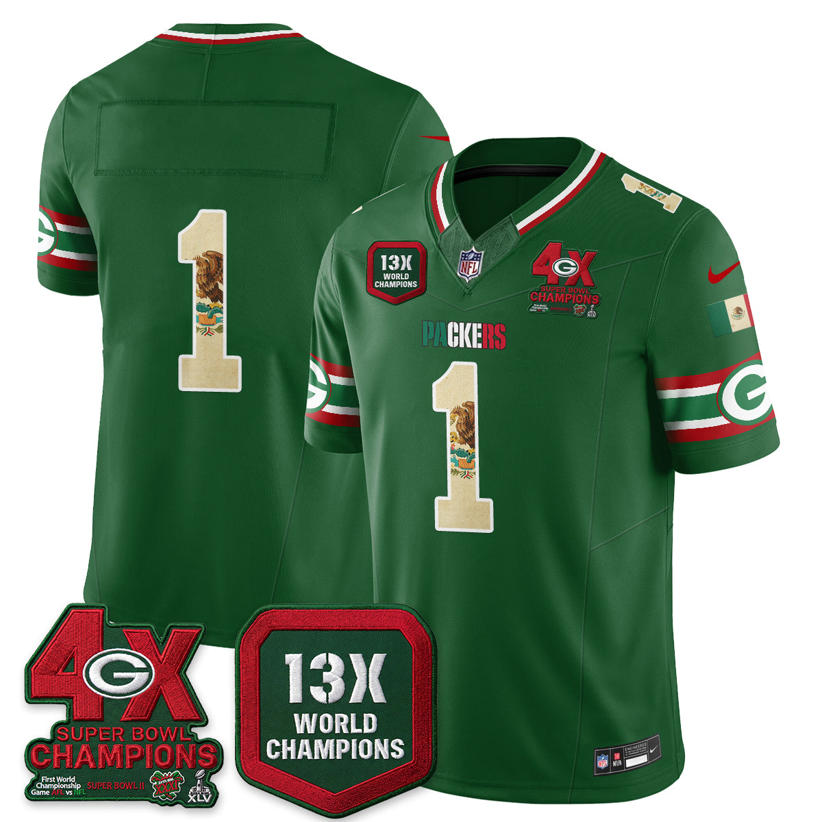GB Mexico Edition Vapor Jersey - Stitched