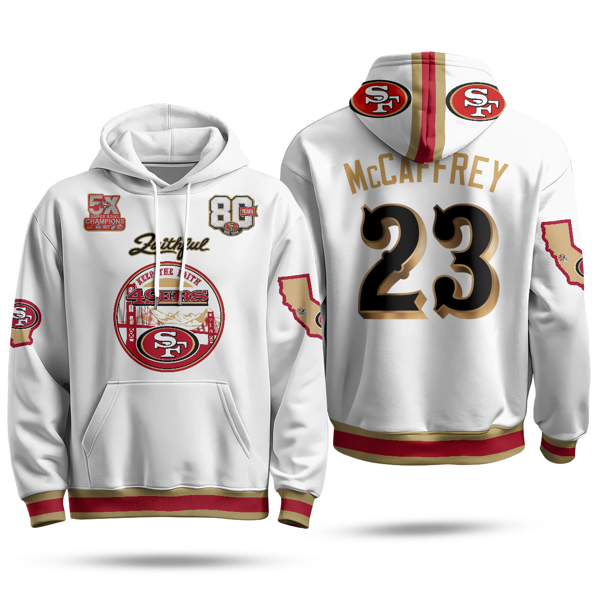 San Francisco 49ers Faithful to The Bay Hoodie - Stitched