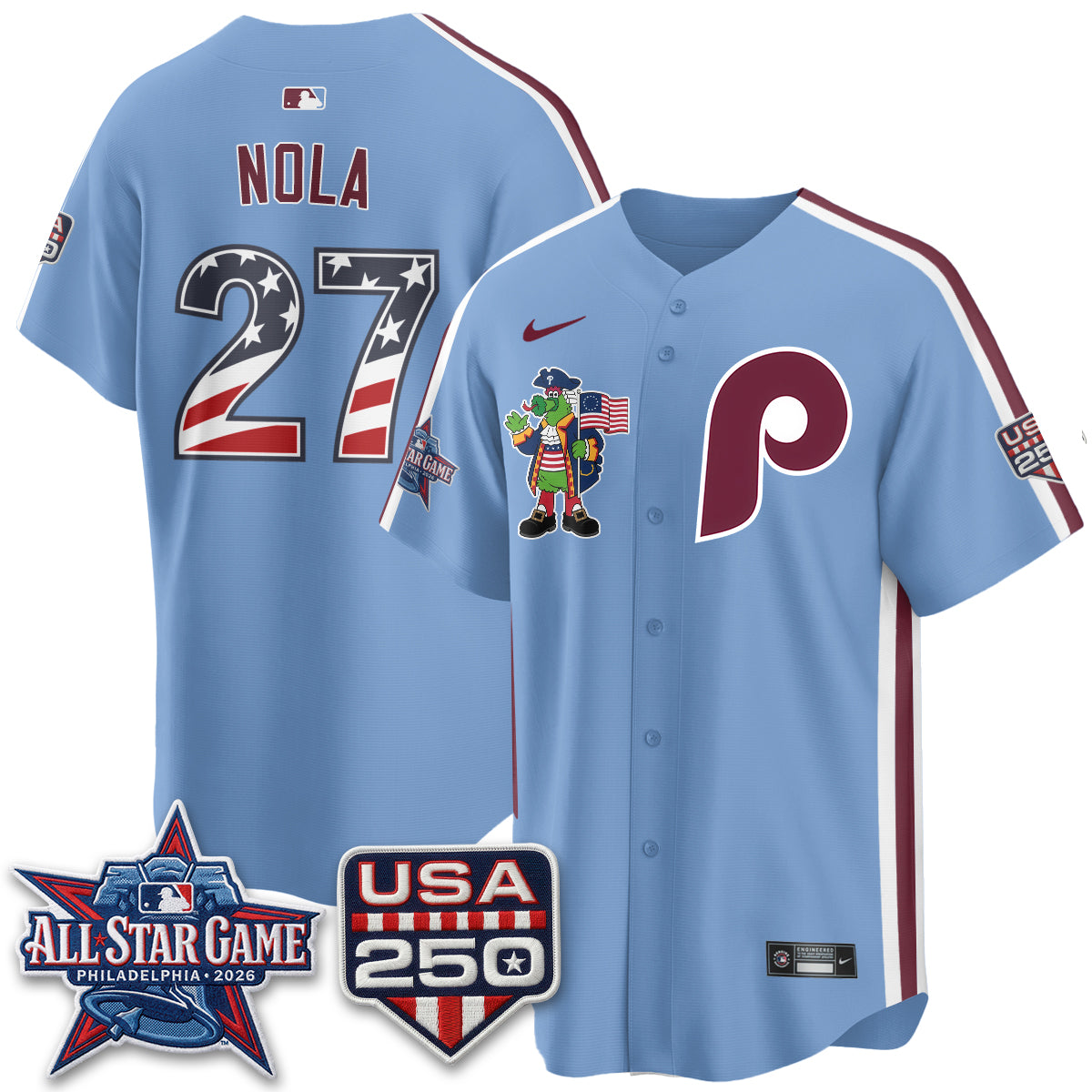 Philadelphia Phillies 2026 All Star Phanatic Edition Vapor Jersey - Stitched