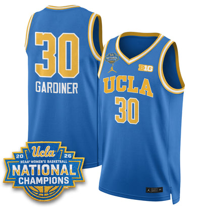 UCLA Women's Basketball National Champion 2026 Gear Limited Jersey -  All Stitched