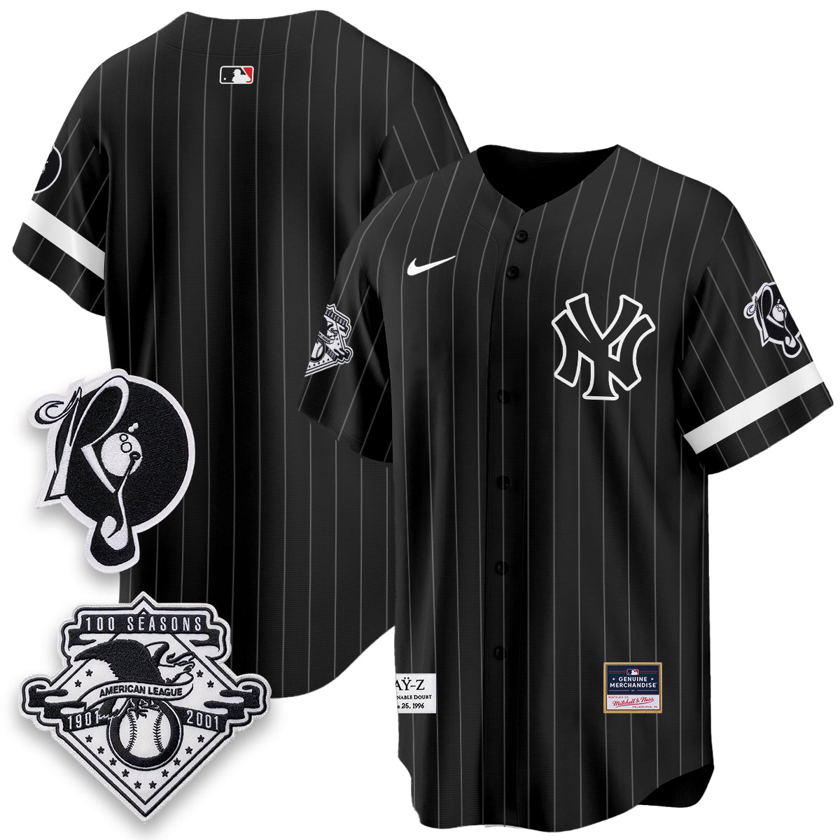 New York Yankees x Jay Z Edition Vapor Jersey - Stitched