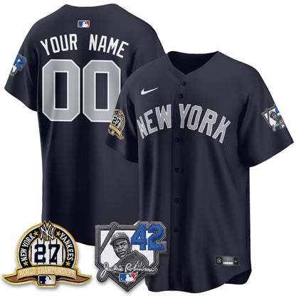 NYY 2026 Jackie Robinson Day Vapor Limited Custom Jersey - All Stitched