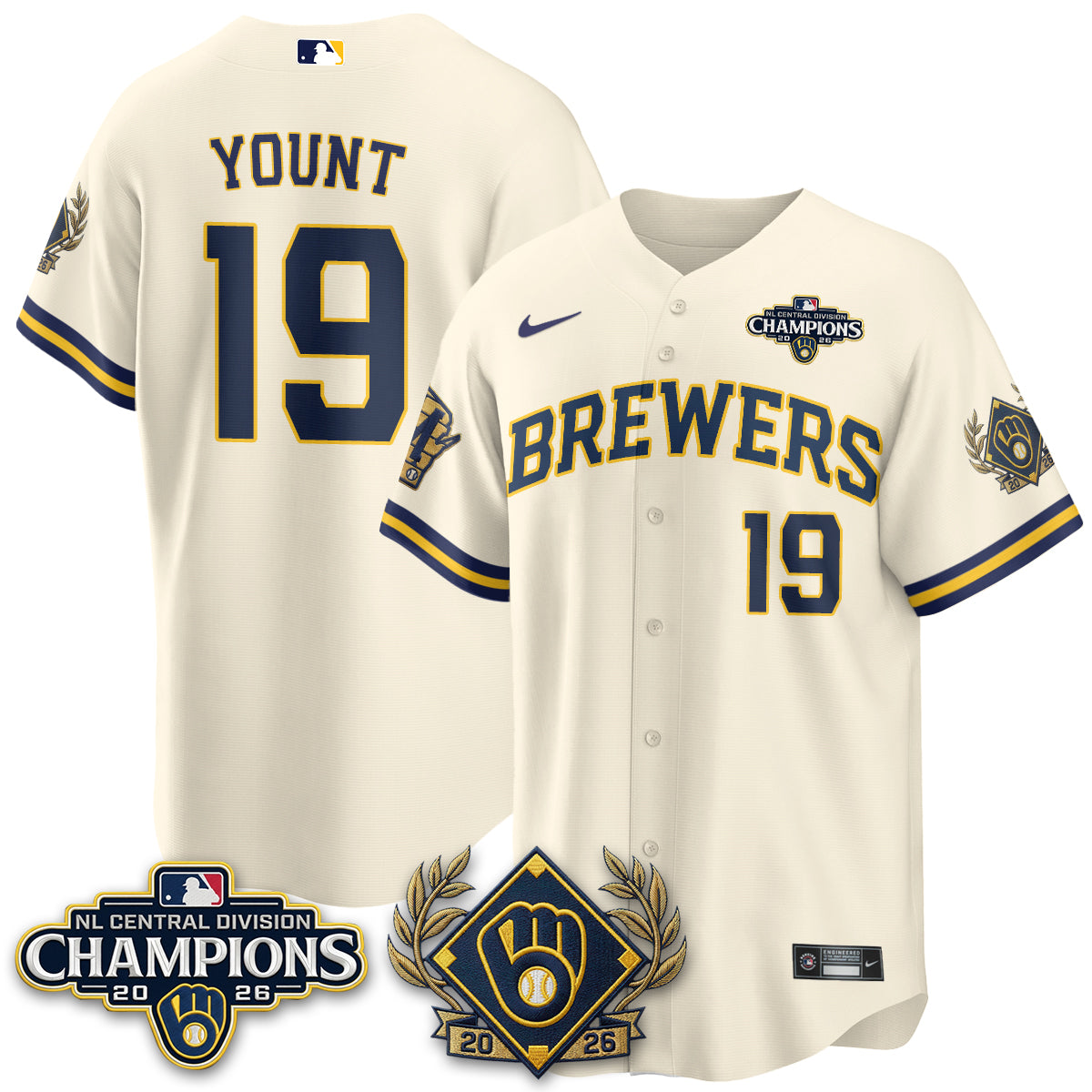 MIL 2026 NL Division Champs Vapor Jersey - Stitched