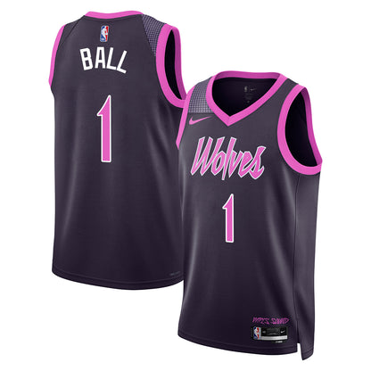 Minnesota Timberwolves #1 of Minnesota LaMelo Ball Jersey - Stitched