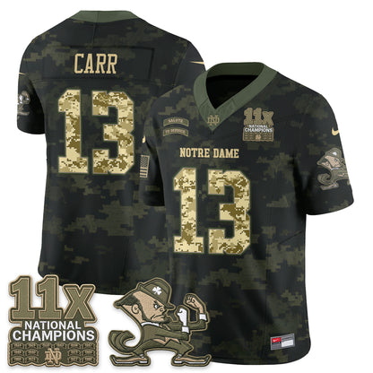 Notre Dame Fighting Irish 2026 Salute to Service Vapor Jersey - Stitched