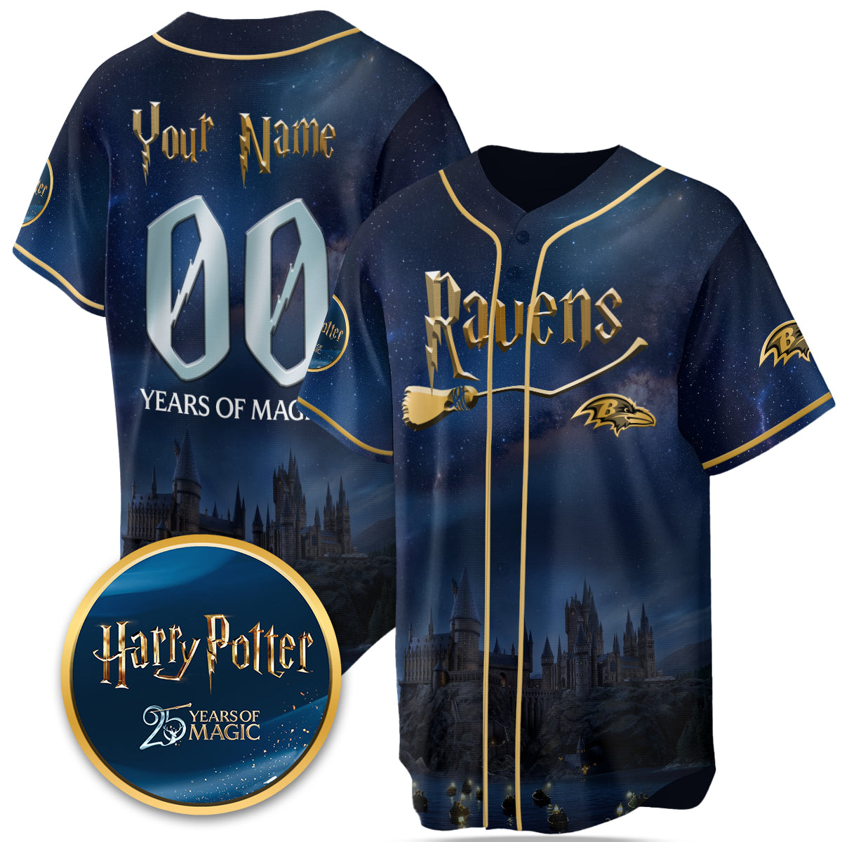 Football Team x HP 25 Years of Magic Limited Custom Edition Jersey - Printed