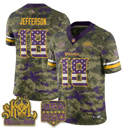 MIN 2026 Salute to Service Edition Vapor Jersey - Stitched
