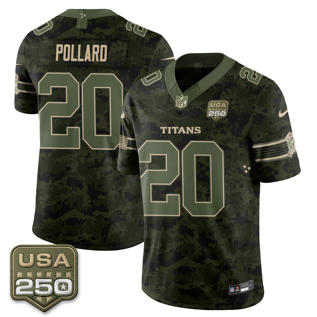 Tennessee Titans 2026 Salute to Service Edition Vapor Jersey - Stitched