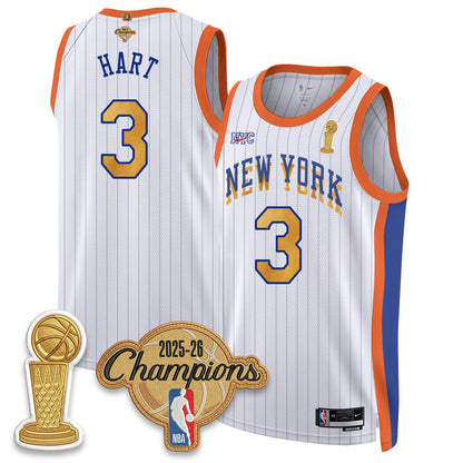 New York Knicks Champions Night Vapor Jersey - Stitched