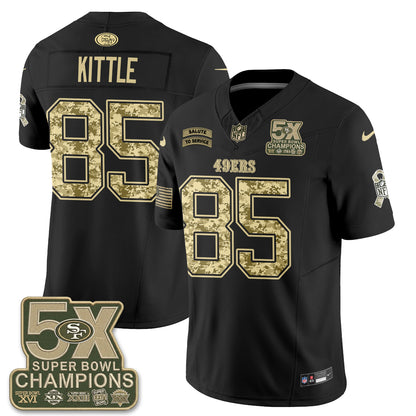 San Francisco 49ers 2026 Salute to Service V2 Vapor Jersey - Stitched