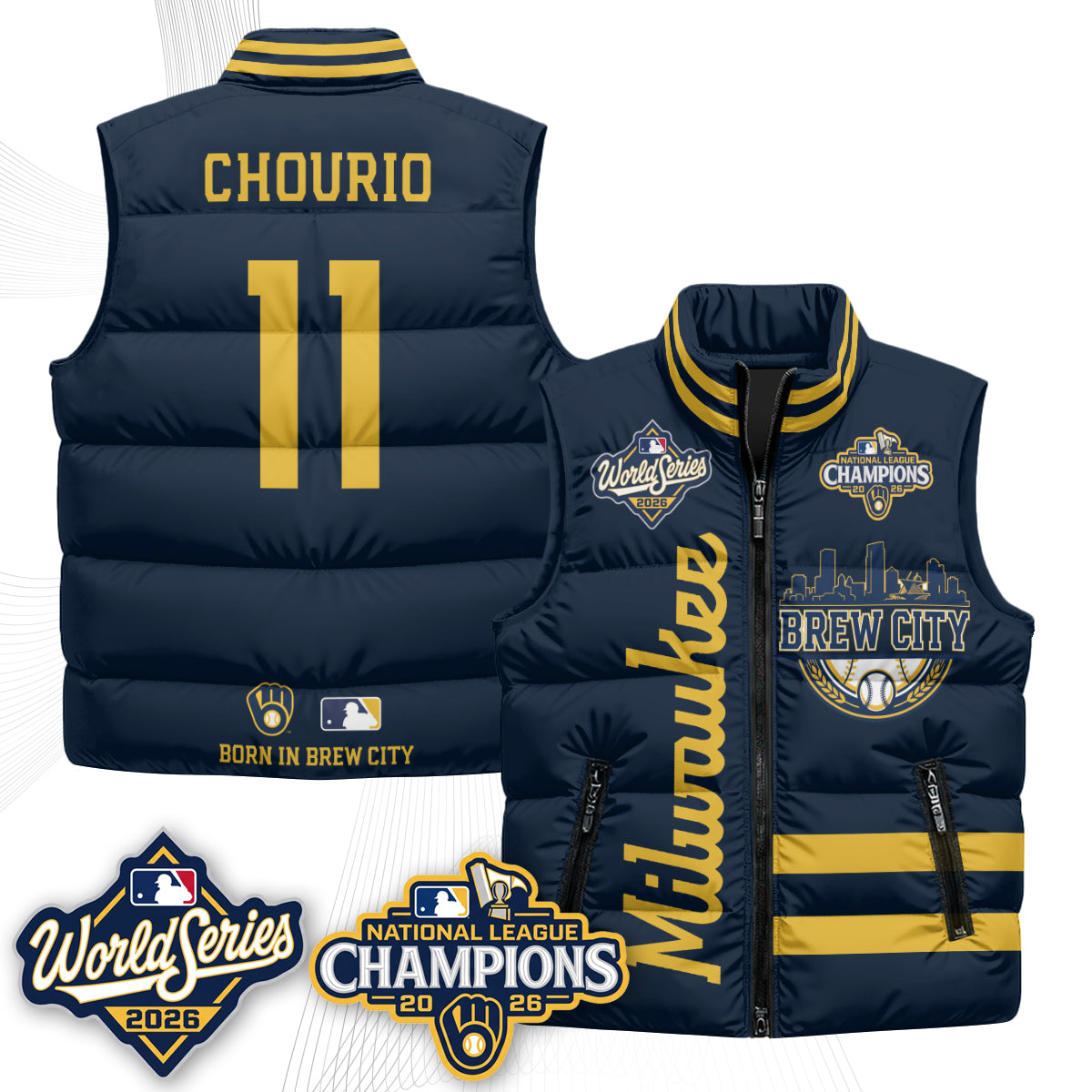 MIL 2026 NL Champions Puffer Vest - Printed