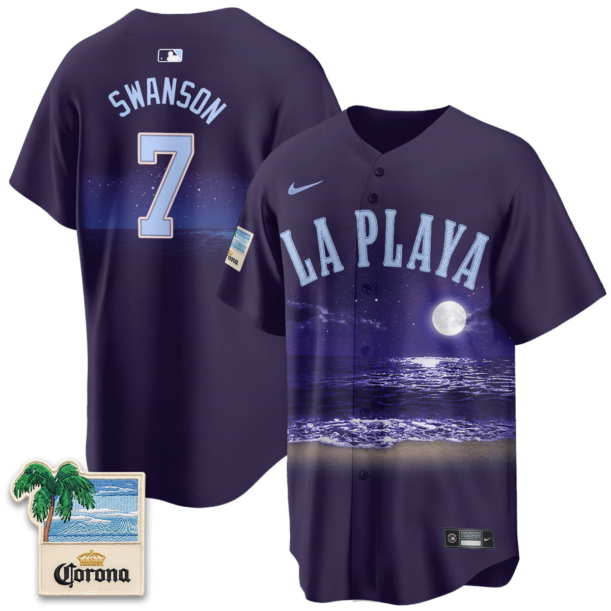 Chicago Cubs Beach Connect "La Playa" Edition Vapor Jersey - Patch Stitched