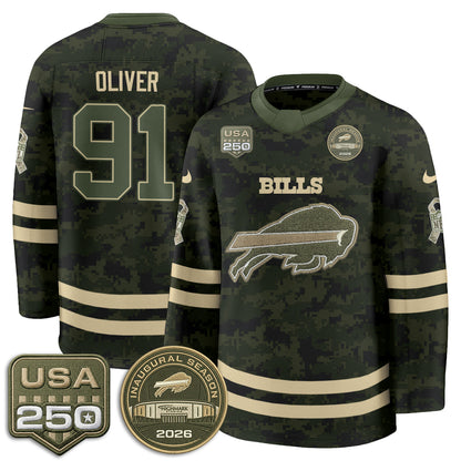 BUF 2026 Salute To Service Edition Hockey Jersey - Printed