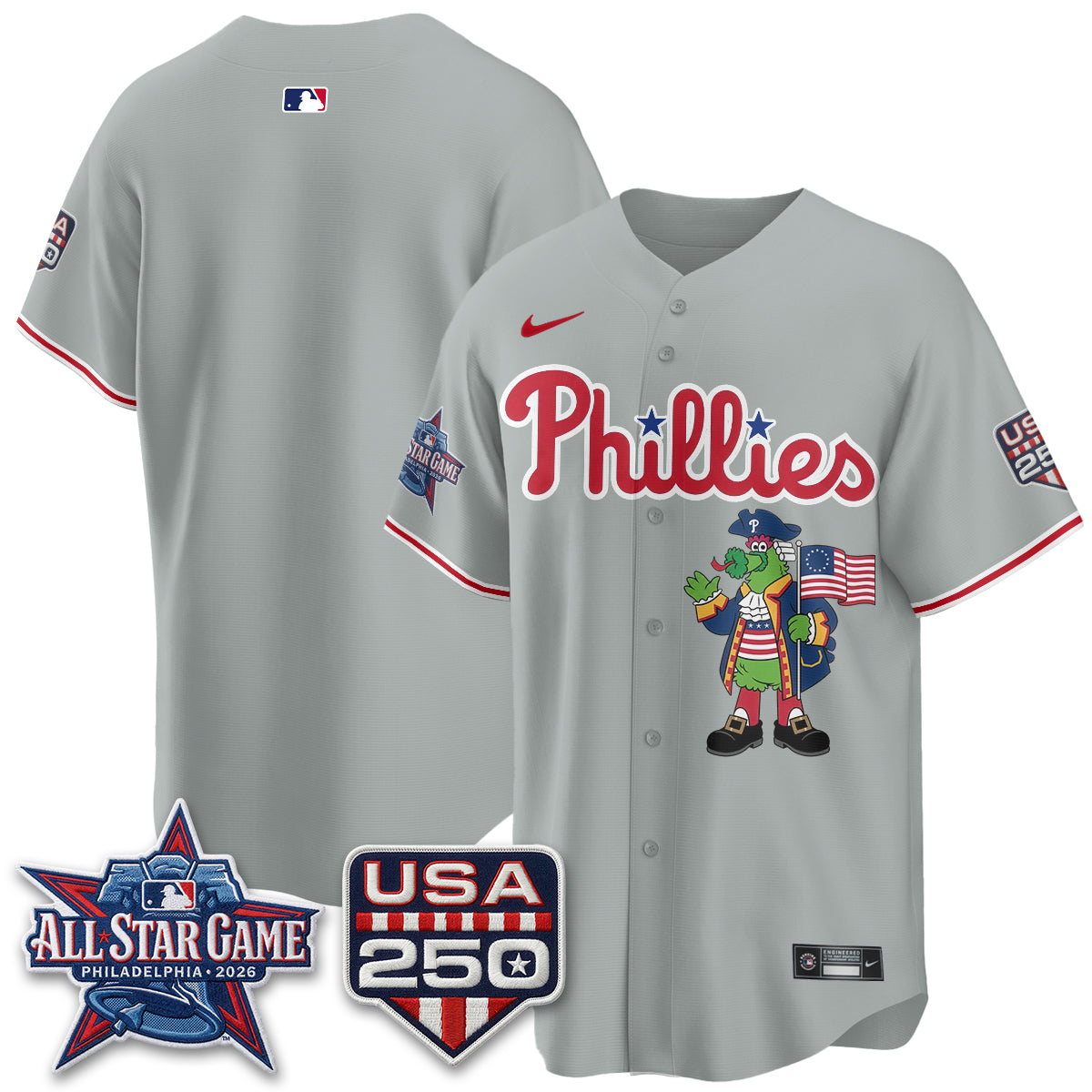 Philadelphia Phillies 2026 All Star Phanatic Edition Vapor Jersey - Stitched