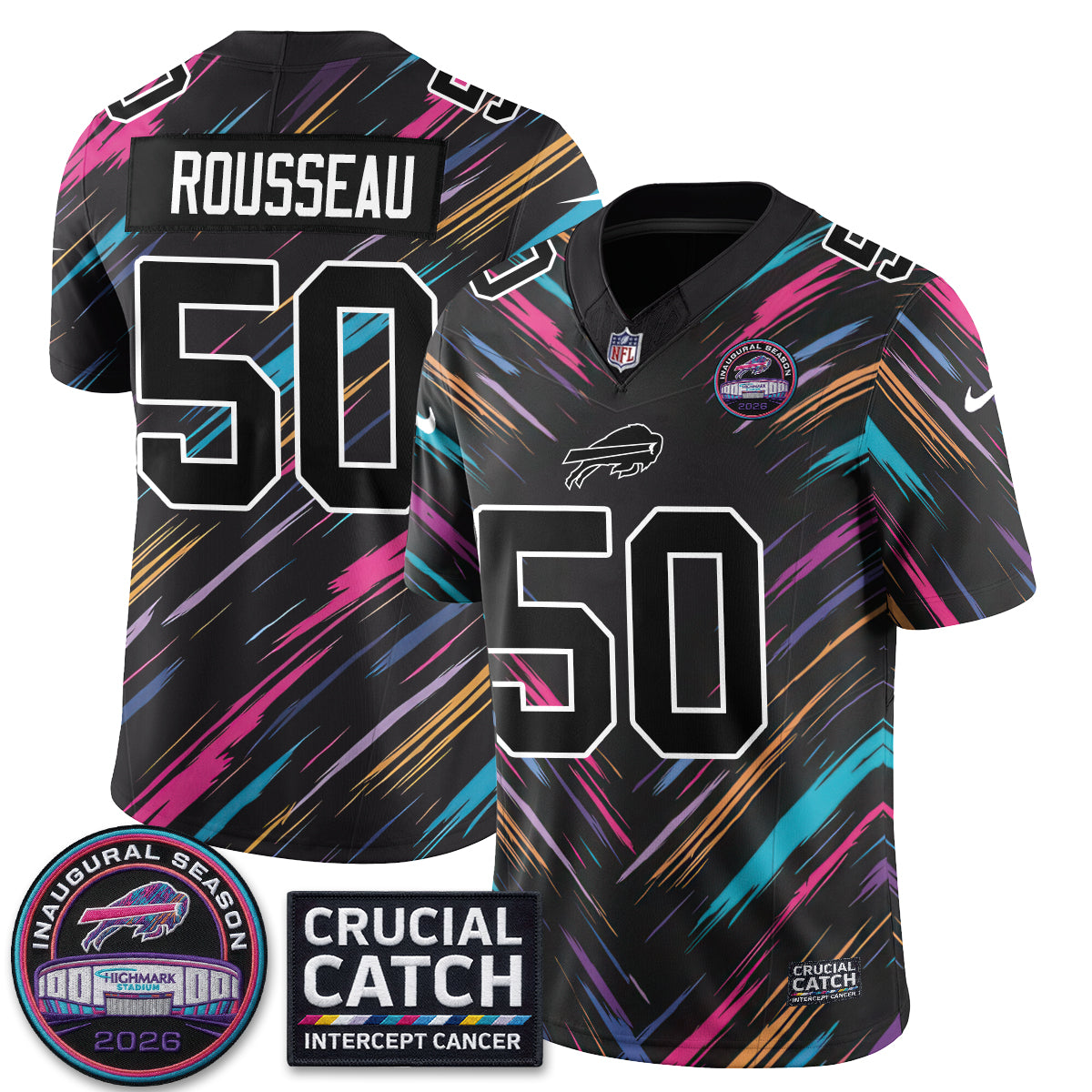BUF Intercept Cancer 2026 Edition Jersey - Stitched