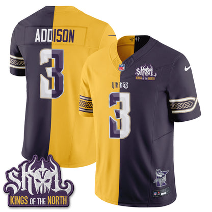 Minnesota Vikings 2026 Rivalries Split V2 Vapor Jersey - Stitched