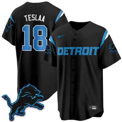Detroit Lions 2026 Rivalries Baseball Vapor Jersey - Stitched