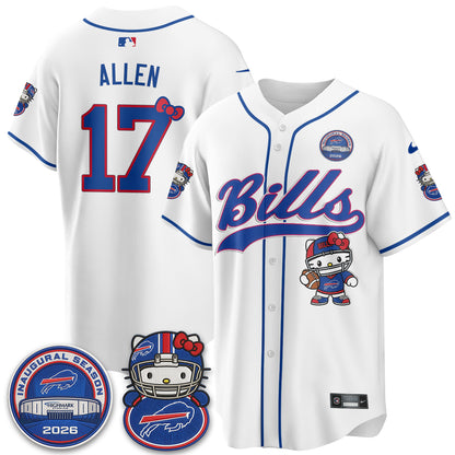 BUF x Meow  Vapor Baseball Jersey - Stitched
