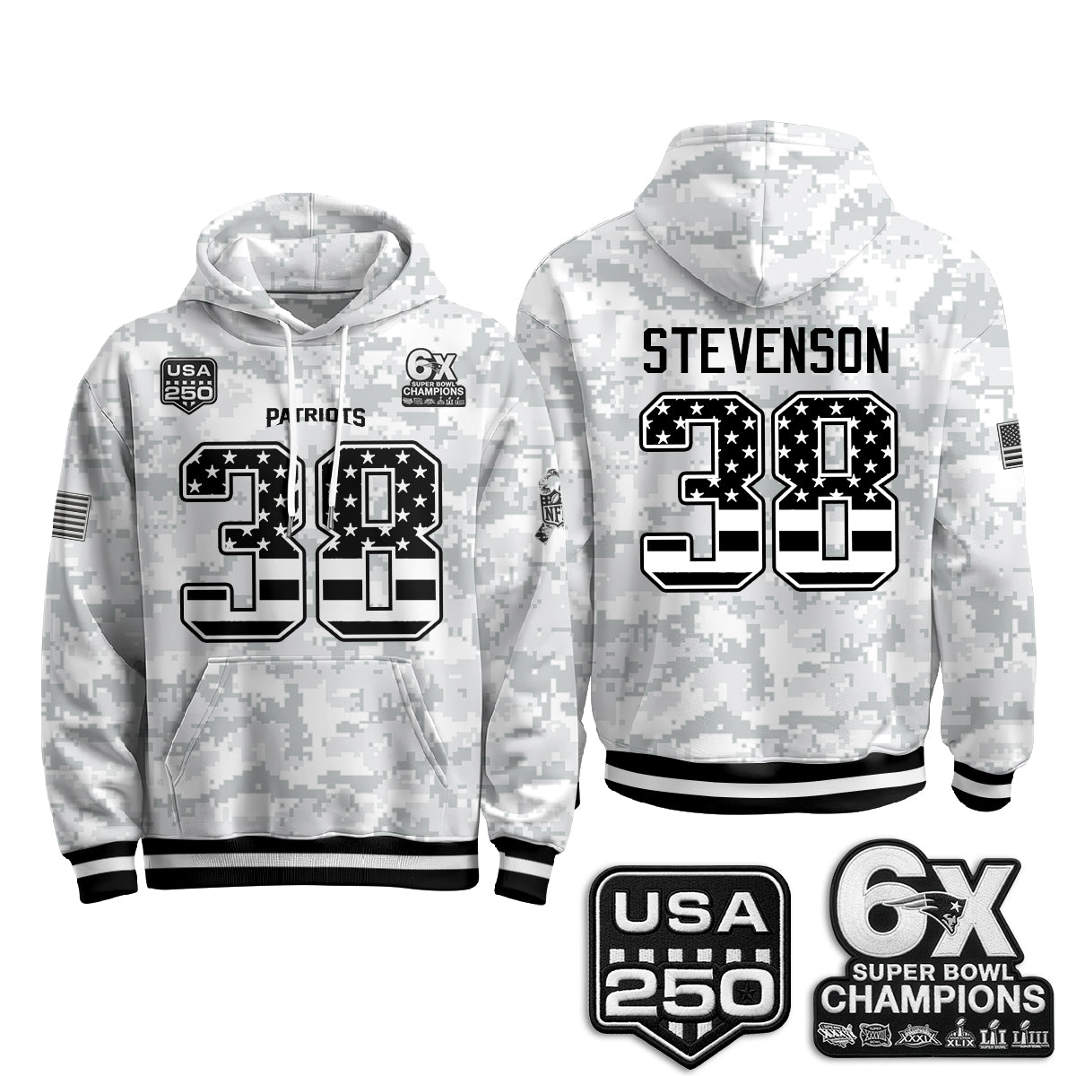 NE 2026 Salute To Service Edition Pullover Hoodie - Printed