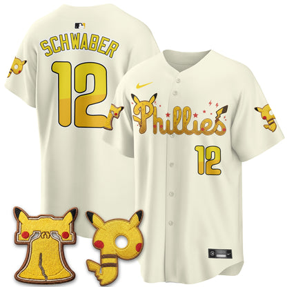 Philadelphia Phillies x PKM Edition Vapor Limited Jersey - Stitched
