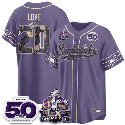 Seattle Seahawks 2026 Nightmare Edition Vapor Baseball Jersey - Stitched