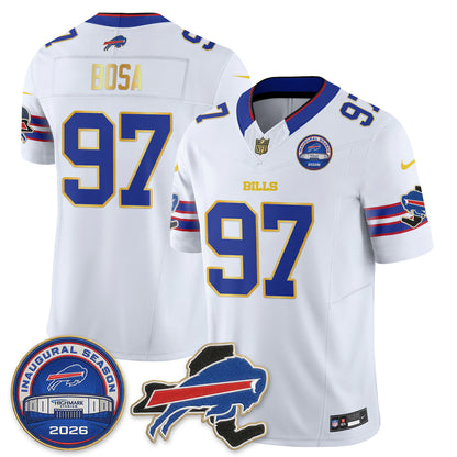 BUF 2026 Gold Trim Edition Vapor Jersey - Stitched