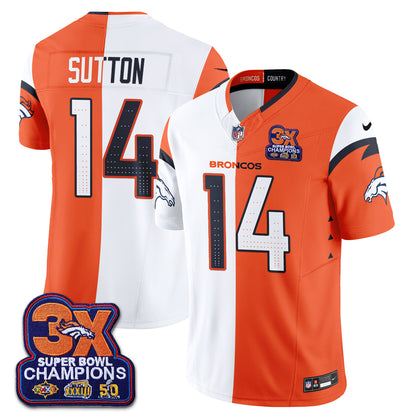 Denver Broncos Split Edition Vapor Jersey - Stitched