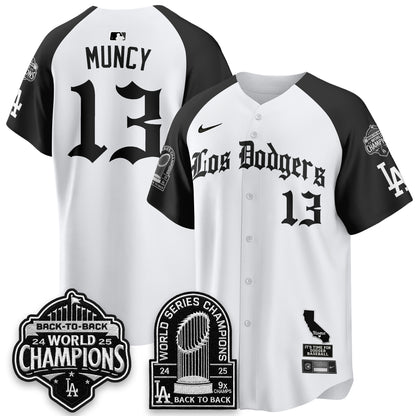 LAD World Series Champions Vapor Premier Limited Gothic Edition Jersey - All Stitched