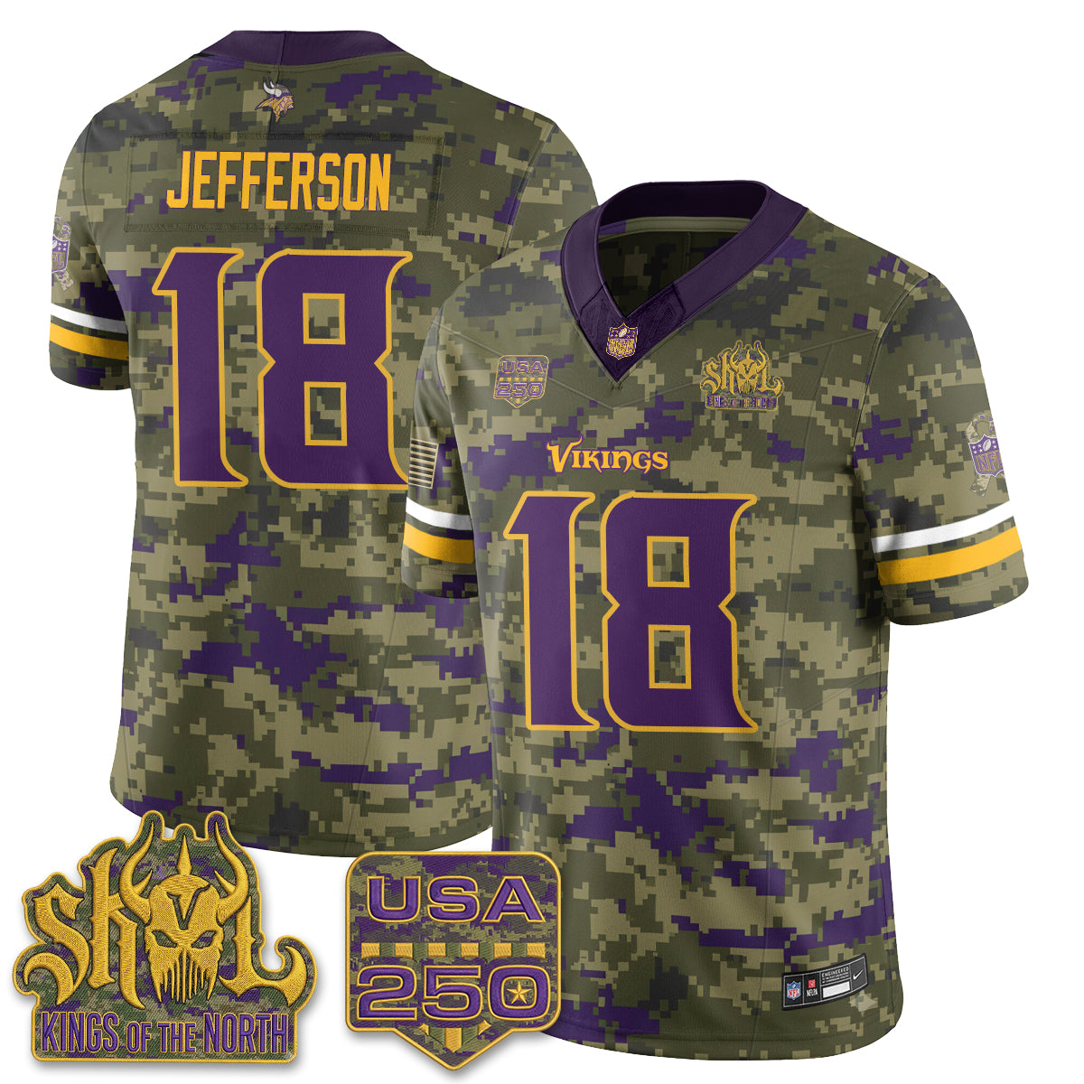 MIN 2026 Salute to Service Edition Vapor Jersey - Stitched