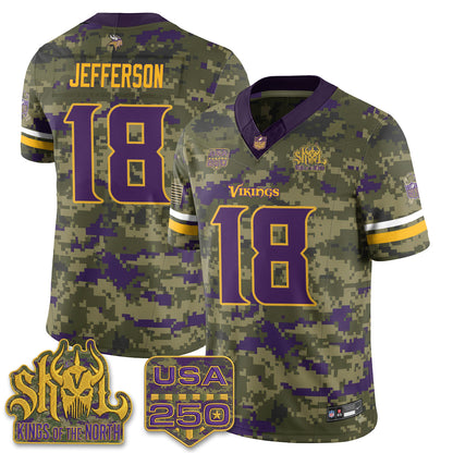 MIN 2026 Salute to Service Edition Vapor Jersey - Stitched