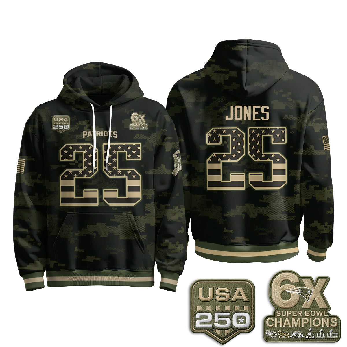 NE 2026 Salute To Service Edition Pullover Hoodie - Printed