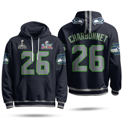 Seattle Seahawks S.Bowl Champs Hoodie - Stitched