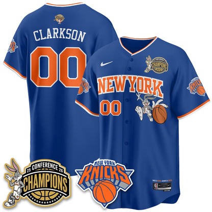 New York Knicks 2026 NBA Finals x Bunny Vapor Jersey V2- Stitched