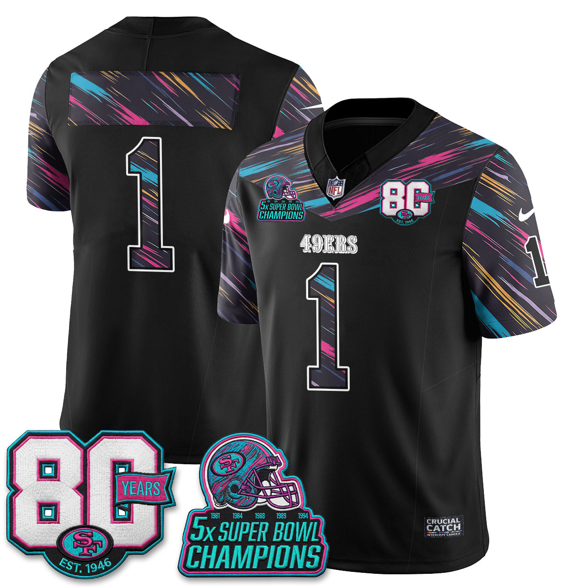 SF Intercept Cancer 2026 Edition Jersey - Stitched