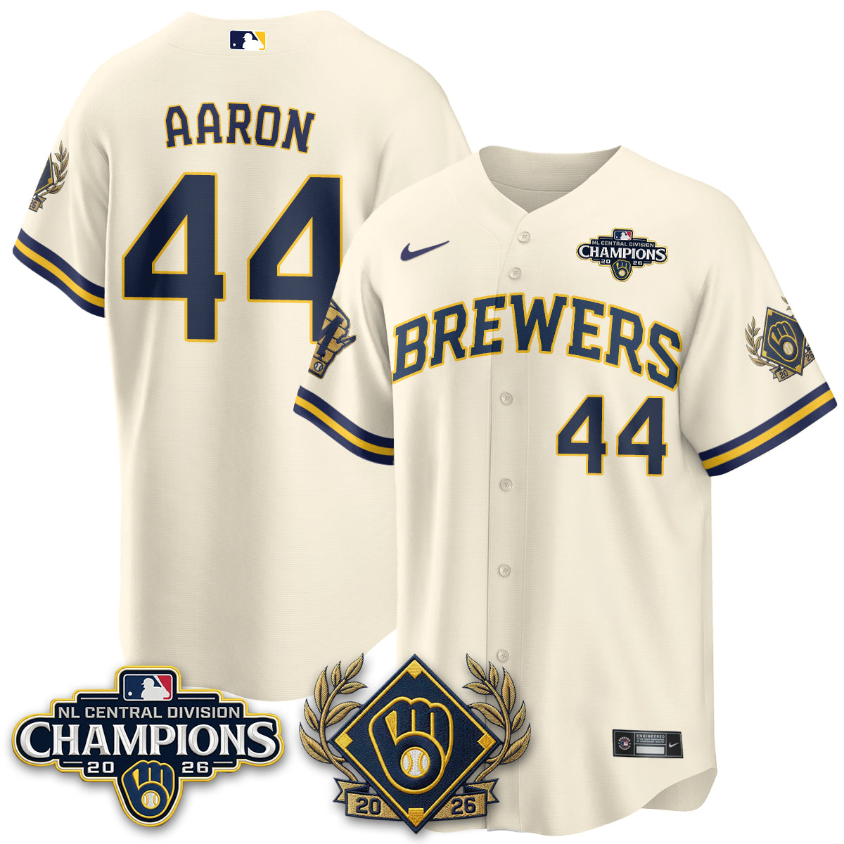 MIL 2026 NL Division Champs Vapor Jersey - Stitched