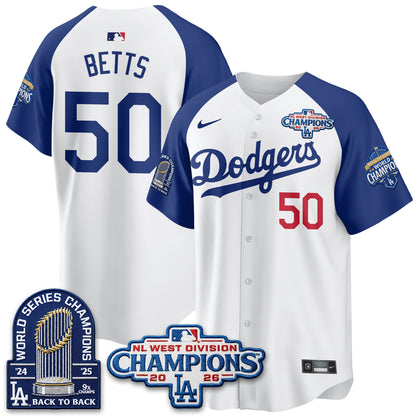 LAD 2026 NL West Champs Vapor Jersey- Stitched