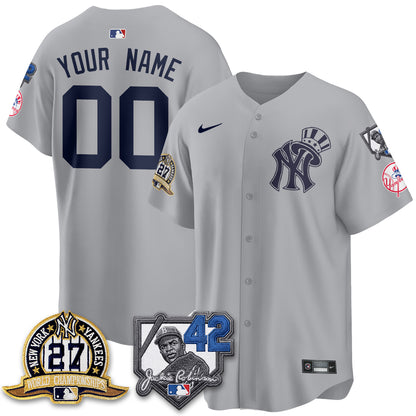 NYY 2026 Jackie Robinson Day Vapor Limited Gold Edition Custom Jersey - All Stitched - V2