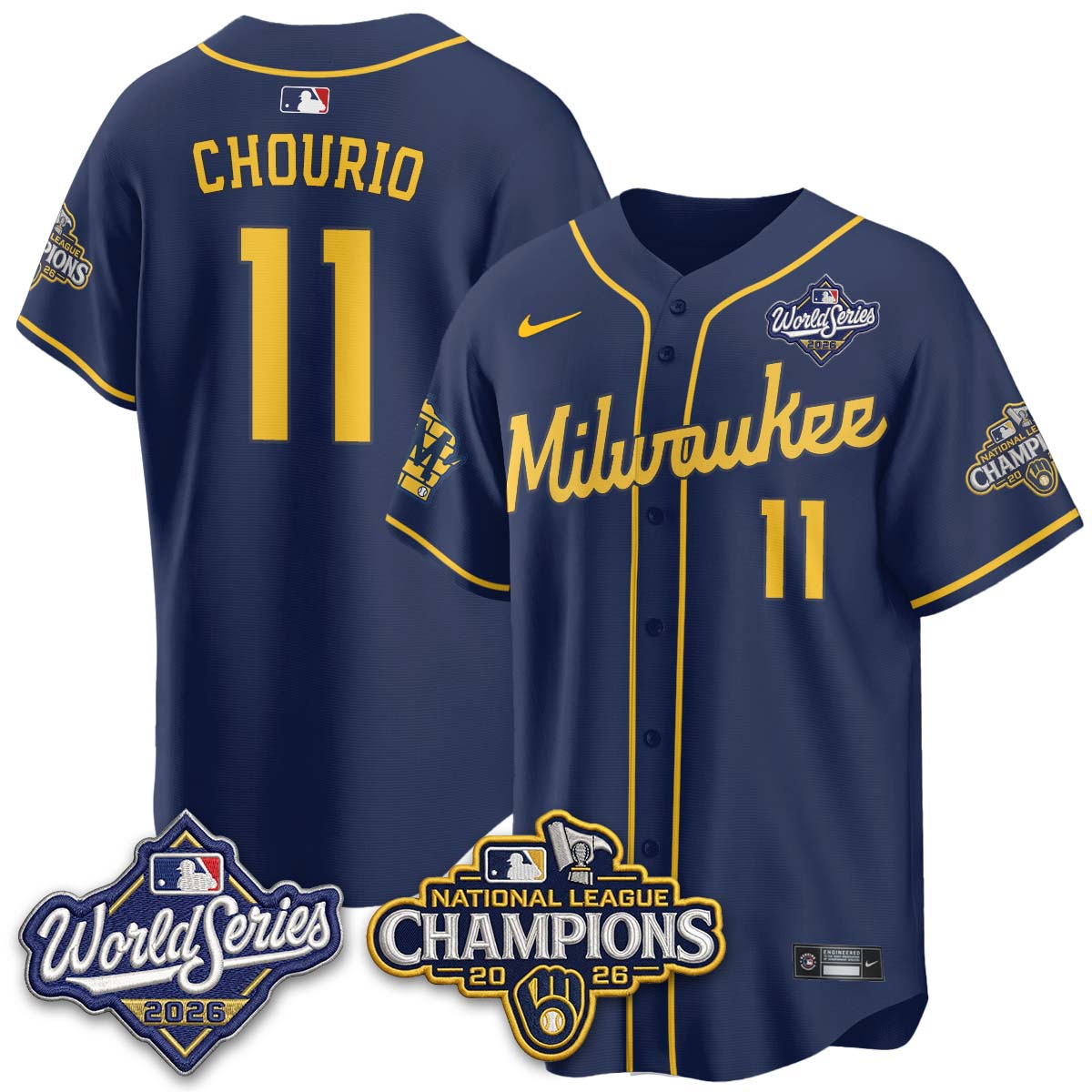MIL 2026 NL Champions Vapor Jersey - Stitched